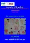 Seminario del Grupo Inter: "La información sobre educación multicultural en la sociedad global"