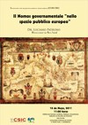 Cartel del seminario Seminario permanente «Justicia Intercultural»: Il Nomos governamentale "nello spazio pubblico europeo"