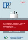 Cartel del seminario Seminario IPP: "Has the EU acquired 'face and voice' in security policy? The EU NAVFOR Operation Atalanta"