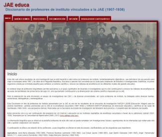 JAE educa. Diccionario de profesores de instituto vinculados a la JAE (1907-1936)
