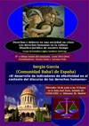 Cartel del seminario Seminario 'Derechos y deberes en una sociedad en crisis. Los derechos humanos en la cultura filosófico jurídica de nuestro tiempo': "El desarrollo de indicadores de efectividad en el contexto del discurso de los derechos humanos"