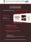 Cartel del la proyección cinematográfica Proyección cinematográfica de la trilogía: "Martes de Carnaval"