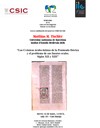 Seminario de la Línea Oriente en Occidente: “Las Crónicas árabo-latinas de la Península Ibérica y el problema de sus fuentes orales. Siglos XII y XIII”