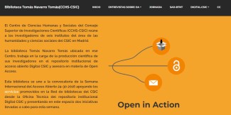 Open in Action.  Semana Internacional del Acceso Abierto 2016 CCHS-CSIC