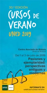Cartel del curso Curso de verano UNED: "Pasiones y ejemplaridad: perspectivas antiguas y modernas"