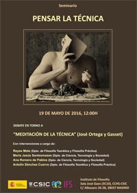 Cartel del seminario Seminario "Pensar la técnica"