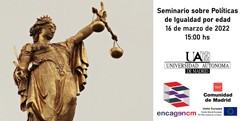 Cartel del seminario Seminario sobre Políticas de Igualdad por edad