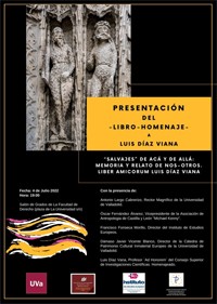 Cartel del evento Presentación del libro homenaje a Luis Díaz Viana (ILLA-CSIC)