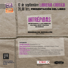 Presentación del libro "Intrépidas. Entre Europa y las Américas: cultura, arte y política en equidad"