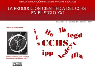 Ciencia e innovación en Ciencias Humanas y Sociales: La producción científica del CCHS en el siglo XXI Ciencia e innovación en Ciencias Humanas y Sociales: La producción científica del CCHS en el siglo XXI