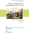 Cartel del seminario Seminario: "Guerra y rebelión en las independencias de América"