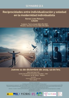 Seminario Grupo GEA: "Reciprocidades entre individualización y soledad en la modernidad individualista"