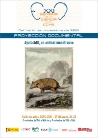 XXI Semana de la Ciencia 2021: Proyección del documental "Ayotochtli, un animal monstruoso" XXI Semana de la Ciencia 2021: Proyección del documental "Ayotochtli, un animal monstruoso"