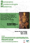 Cartel del seminario Seminario Epistemología Histórica: "Education, Research and Career-building: Linnaean Travel as an Early Model of Graduate Training"