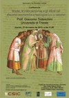 Cartel del seminario Ciclo de conferencias 'Seminario de Estudios Judíos': «Giuda, le "viles personae" e gli ebrei nel discorso economico e teologico (XIII-XV secolo)»