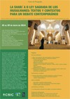 Curso de postgrado: "La Shari'a o ley sagrada de los musulmanes Curso de postgrado: "La Shari'a o ley sagrada de los musulmanes: textos y contextos para un debate contemporáneo"