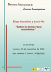 Seminario Internacional de Jóvenes Investigadores (SIJI): "Sobre la democracia económica"