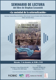 Seminario de lectura del libro de Stephan Lessenich "La sociedad de la externalización"