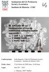 Cartel del seminario Seminarios del G.I. Prehistoria Social y Económica: "El análisis de la producción lítica en contextos arqueológicos gallegos... ¿qué?..., ¿cómo?... y sobre todo... ¿para qué?..."