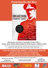 Cartel del ciclo de conferencias/Presentación del libro Ciclo de conferencias «Rastros y rostros de la violencia»: "Presentación del libro 'Unearthing. Franco's legacy'"
