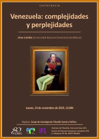 Seminario de Investigación: "Venezuela: complejidades y perplejidades"